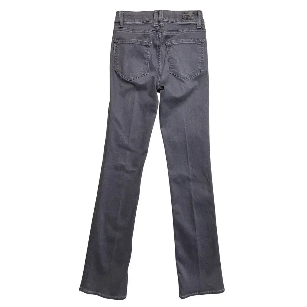 Paige Womens Jeans 24 Gray Manhattan Boot Cut High Rise Denim Stretch Casual